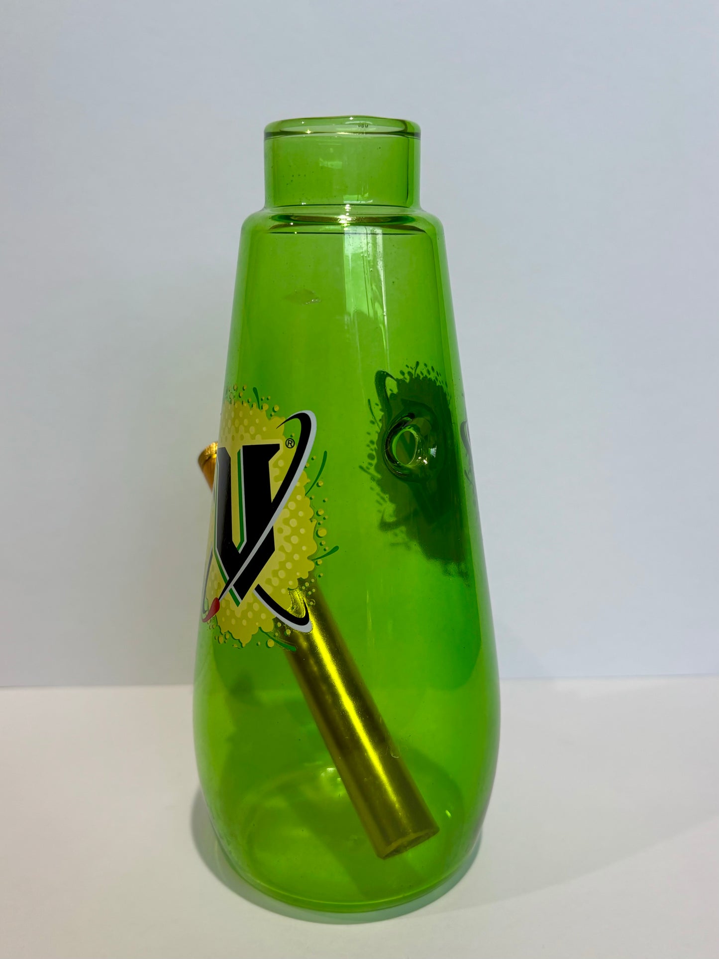 Green V Glass Bong