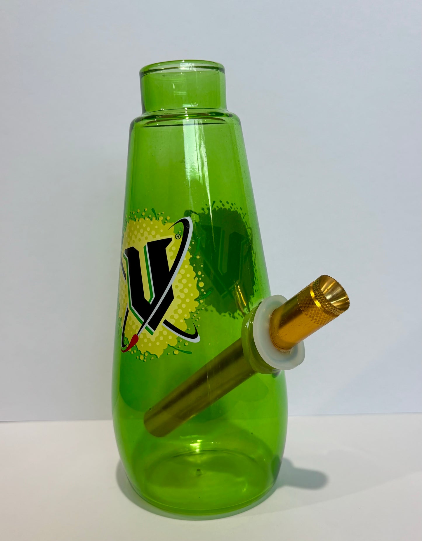 Green V Glass Bong